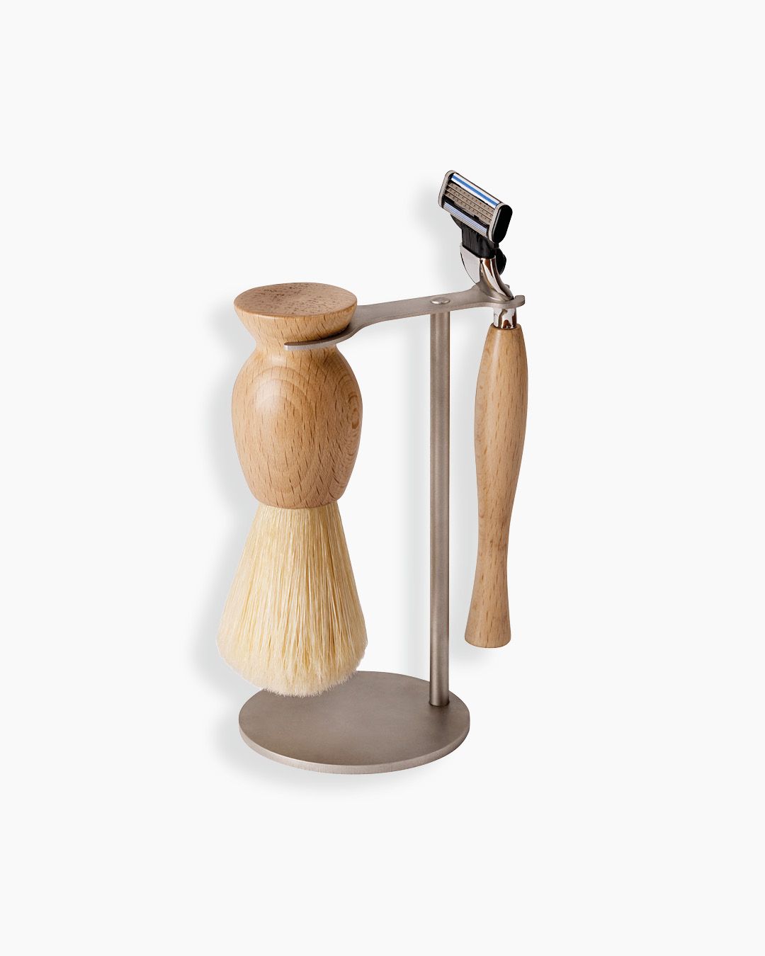Beechwood shaving set