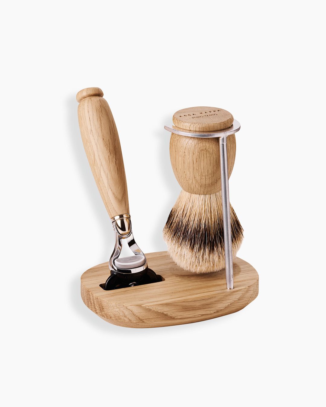 Oak wood shaving set