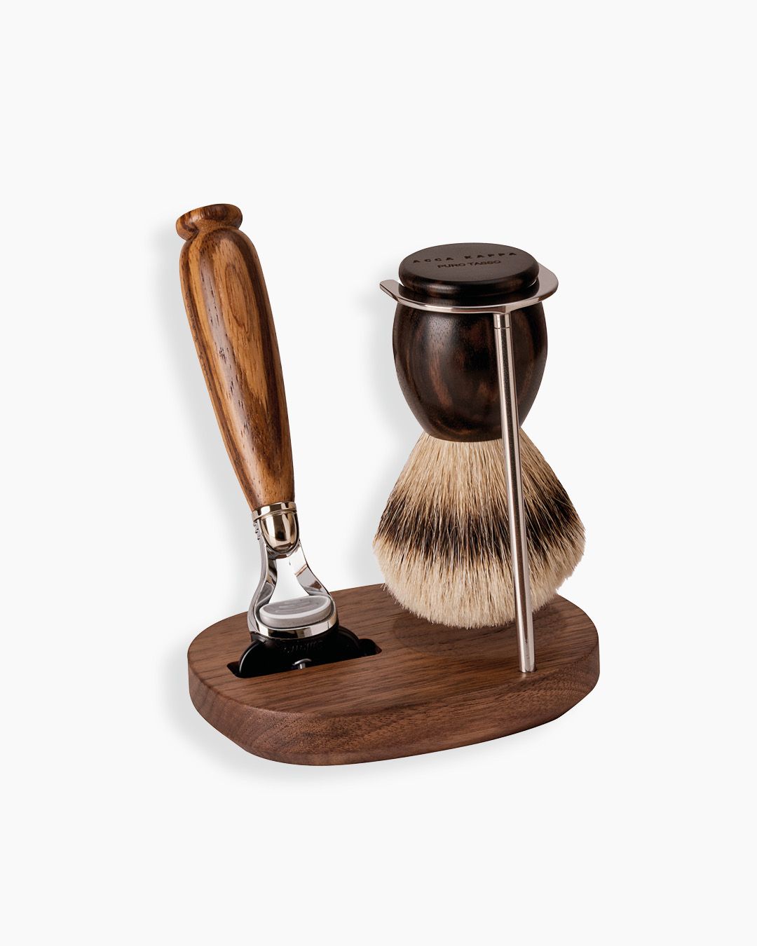 Zebrawood shaving set