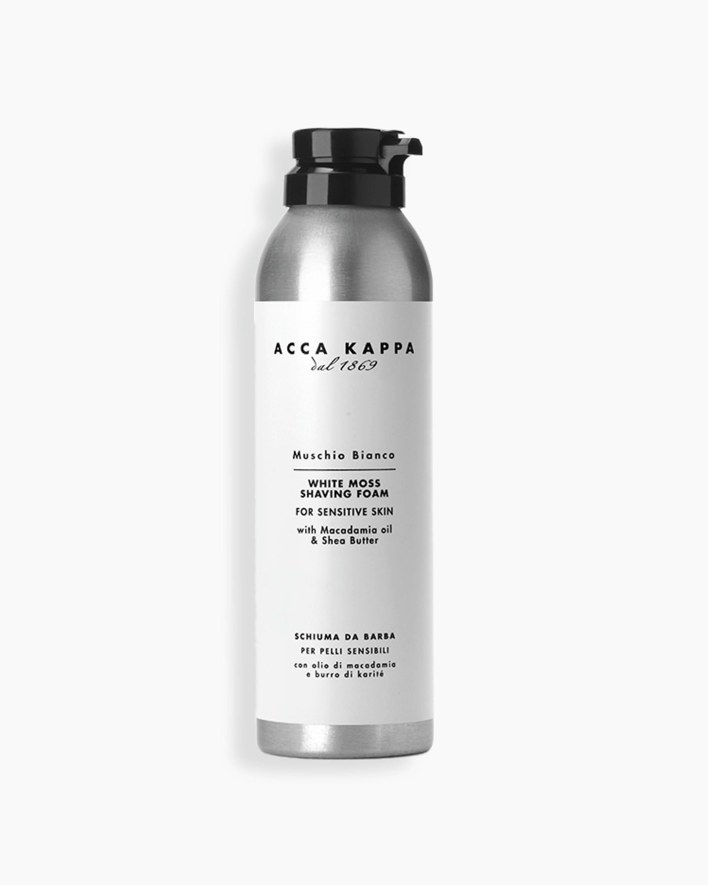 White Moss shaving foam