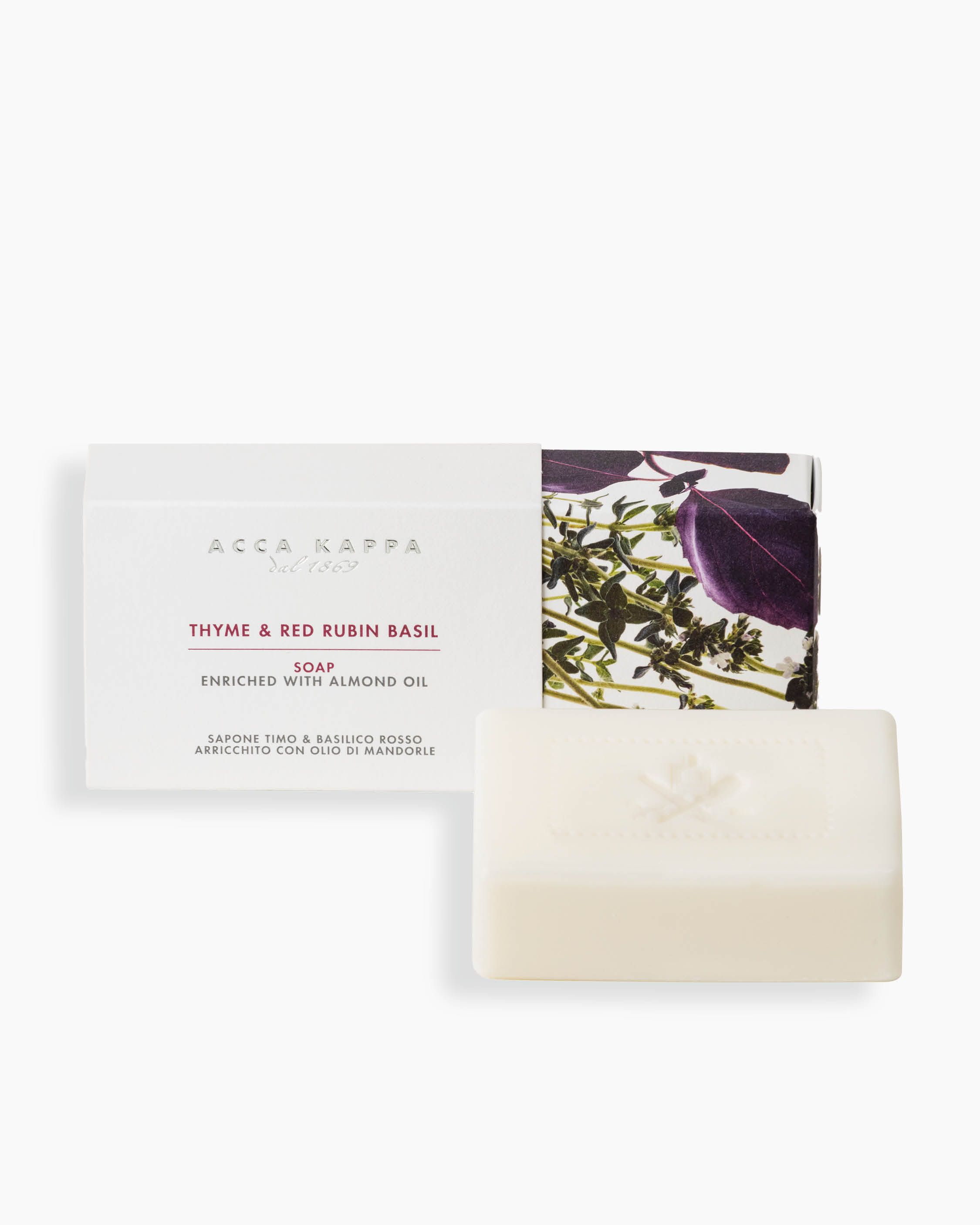Thyme & red rubin basil soap